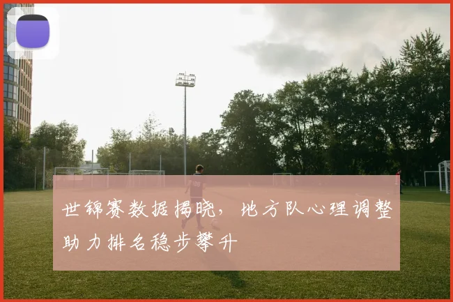 世锦赛数据揭晓，地方队心理调整助力排名稳步攀升